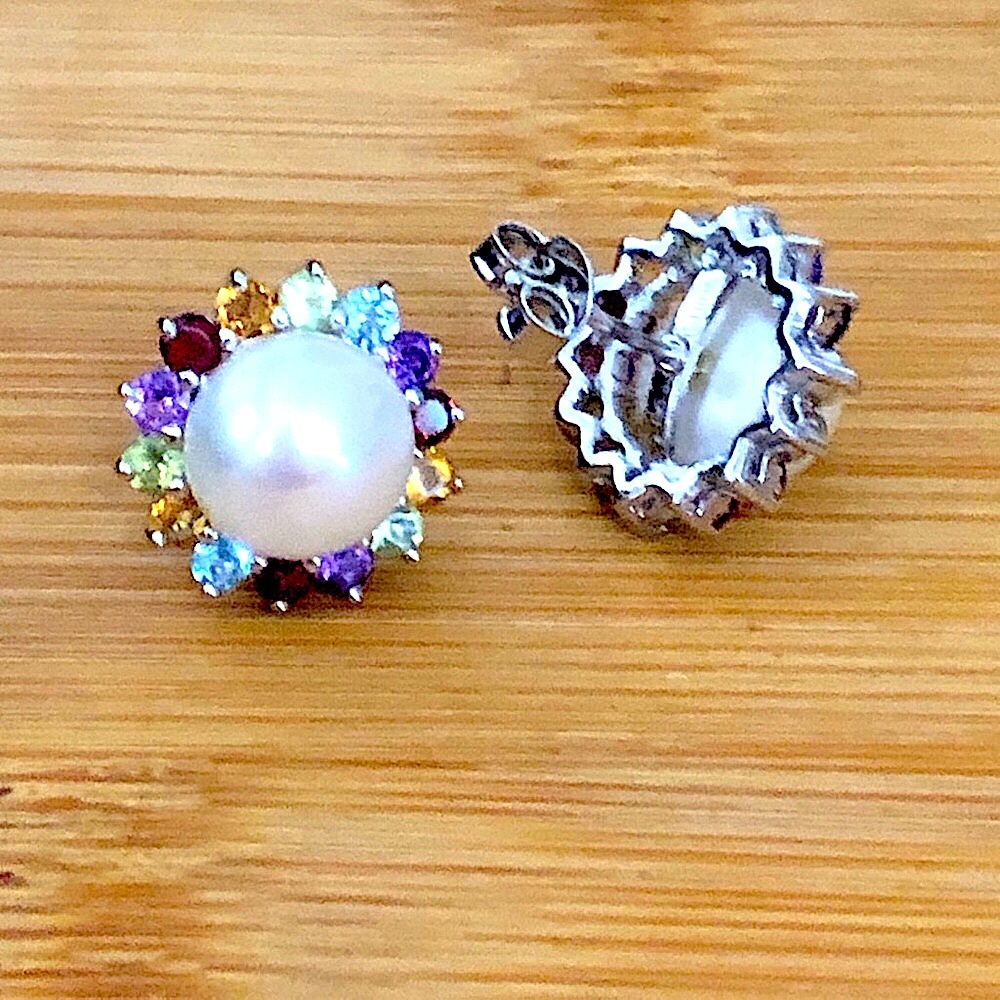 $64 Ross-Simons Designer Estate Stud Earrings Marked RS 925 CHINA